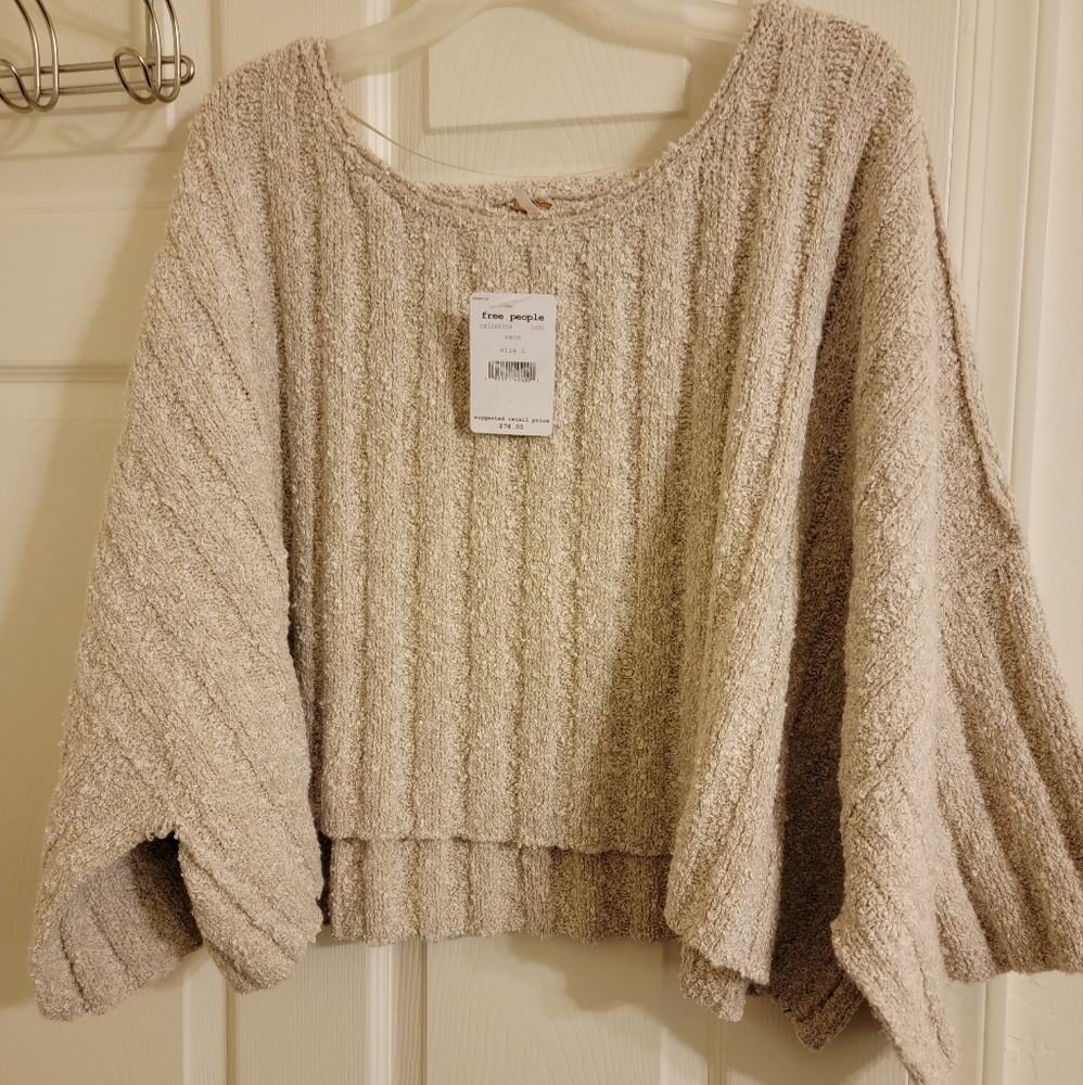 Free People Good Day Cropped Sweater